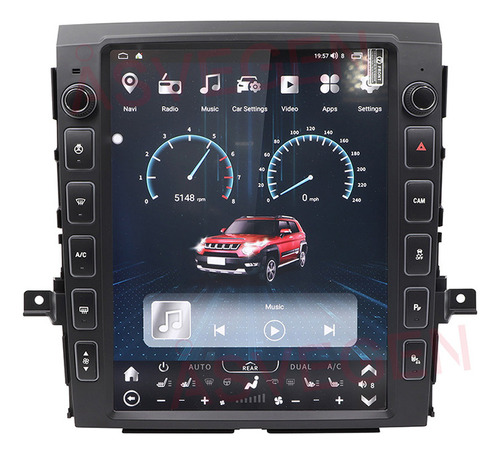 Auto Estereo Tesla Style Para Nissan Titan 2016-2019 Carplay