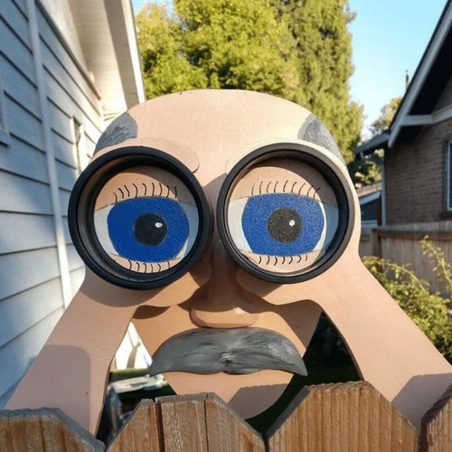Valla De Espionaje Con Prismáticos Jw, Mirador, Patio, Arte,