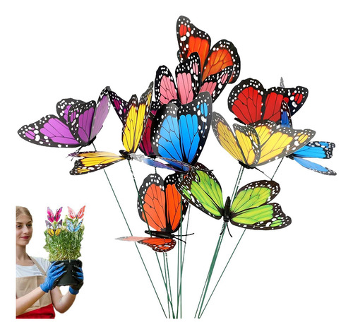Jardín De Mariposas Adornos De Jardín Con Estaca De Mariposa