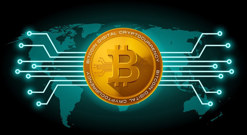Bitcoin Moneda Lote 10 Criptomoneda Oro