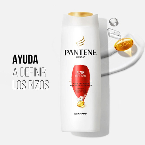 3 Shampoo Pantene Pro V Rizos Definidos 400ml