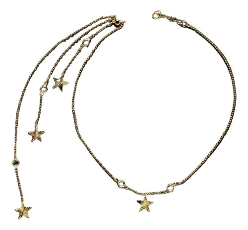 Colgante De Joyería Con Cadena Trasera De Estrella