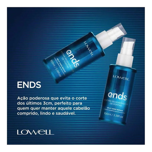 Leave-in Extra Regenerador De Pontas Ends 100ml - Lowell