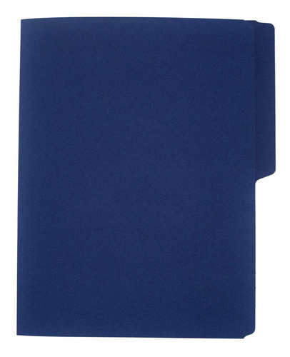 Folder Tamaño Carta Colores Brillantes 100 Pzas Color Azul Marino