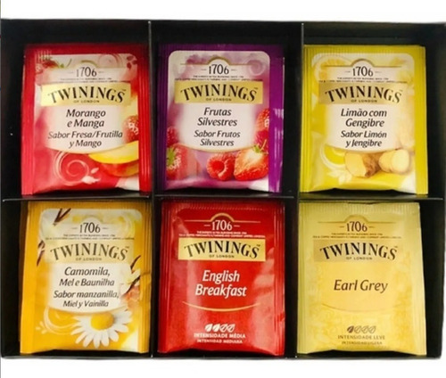 Imagem 2 de 4 de Caixa De Chá Twinings Of London 30 Sachês