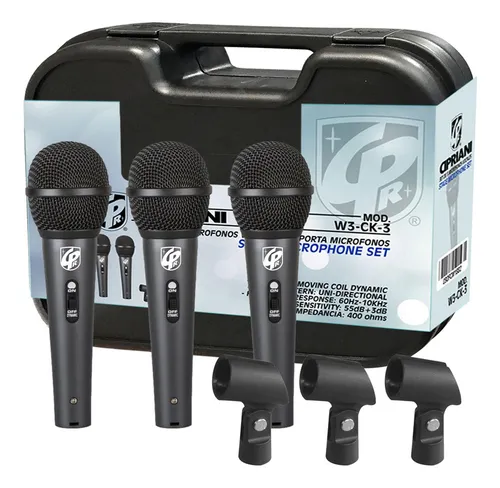 Cipriani Wk Ck 3 Set 3 Micrófono + Porta Mic 030fcm1882