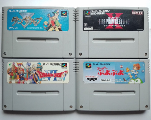 Lote De 4 Juegos De Super Famicom ( Snes ) Japoneses 