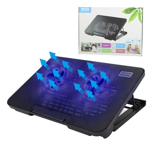 Cooler Para Laptop / 5 Niveles / 2 Entradas Usb