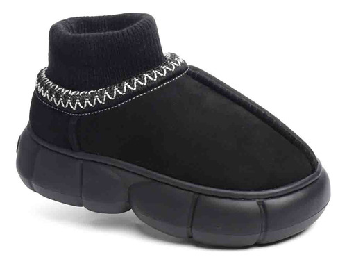 Pantufla Mujer Cerrada Corderito Invierno Importada 370