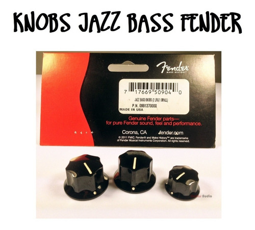 Set De Knobs Jazz Bass Fender Original