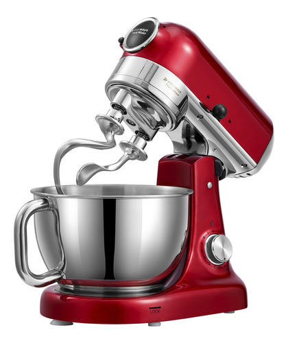 Batidora De Pedestal Hook Mixer Rojo Easyways