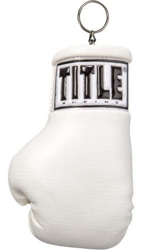Llavero Mini Guante Title Boxing Fight Sports Glove White 