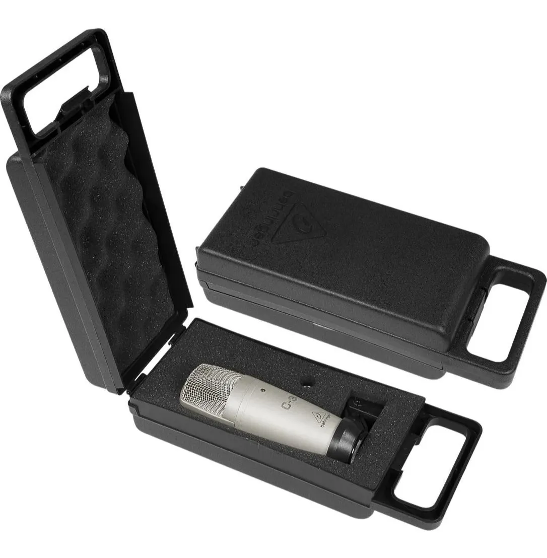 Micrófono Behringer C-3 condensador cardioide y omnidireccional plateado