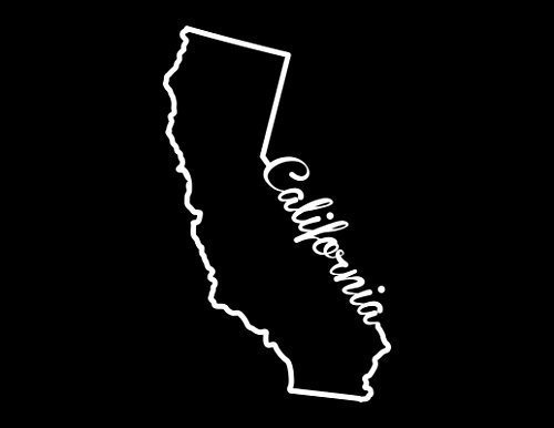 Nd245 W California Estado Calcomania | 7inches Por 4.2inches