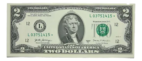 comprar Billete Reposición De 2 Dólares Con Estrella El De La Suerte