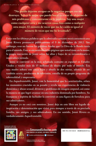 Imagen 2 de 4 de Libro: Inquebrantable: Mi Historia, A Mi Manera