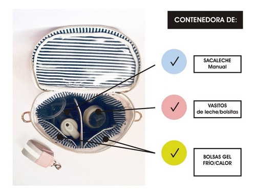 Conservadora Maternal Bolso Térmico Para Sacaleche Y Vasitos