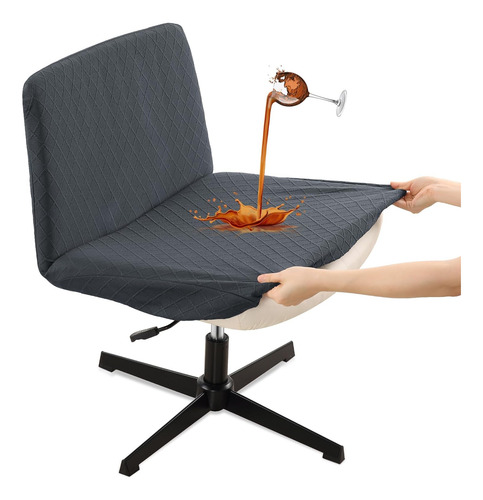 Funda Impermeable Y Elástica Para Silla De Oficina Sin Brazo
