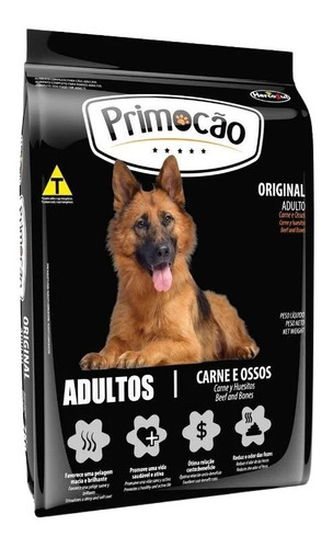 Alimento Primocao Adulto Original 7kg + 1kg Y  Snacks! 