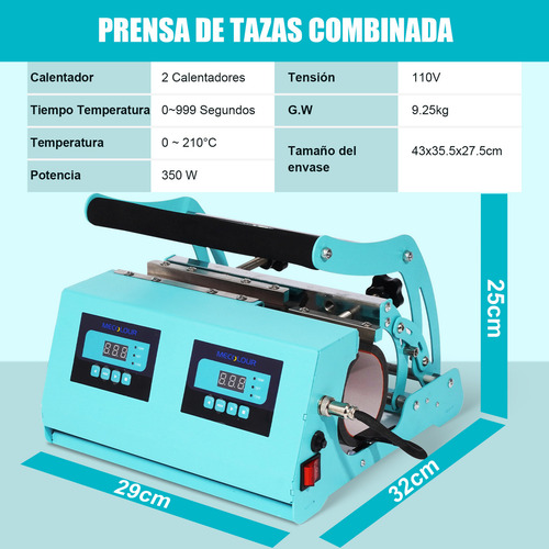 Plancha Para 40oz Vaso Termos Tazas Sublimar Sublimación