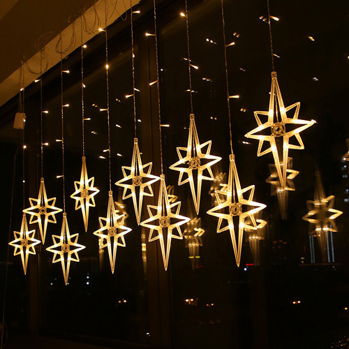 North Pole Star Lamp Curtain Christmas Decorations