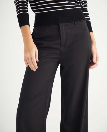 Pantalón Straight Fit Esprit 439f012 Negro Jagu