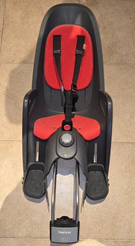 Sillita Bicicleta Niños Hamax Zenith Rojo Y Gris (Usado)