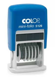 Sellos Foliadores Colop Mini Folio S126 2x0.4cm 6 Dígitos