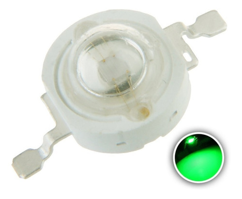 05 Peças Led De Potência 1w Verde 520-530nm K0517