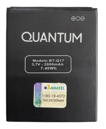 Flex Carga Bateria Bt-q17 Quantum You Q17 Nova Original 