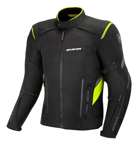 Chaquetas De Hombre P/ Motocicleta Shima Negro Y Flúor, 3xl