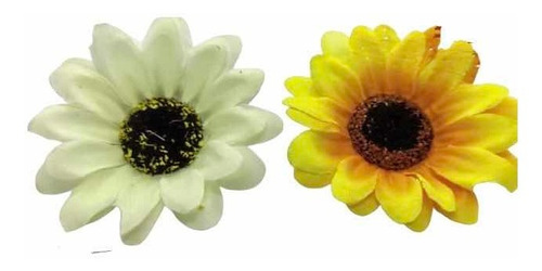 Flor Girasol Artificial 8cms ,p/deco, Souvenir, 8 Unidades