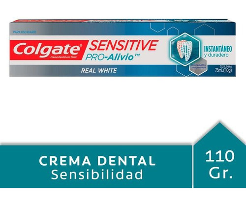 Colgate Pasta Dental Sensitive Pro-alivio Real White 110g