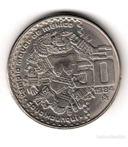 Moneda Antigua De 50 Pesos Mexicanos 1984