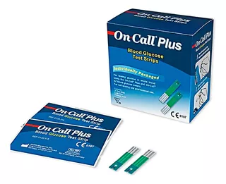 Tiras Para Glucometro On Call Plus 50 Unidades