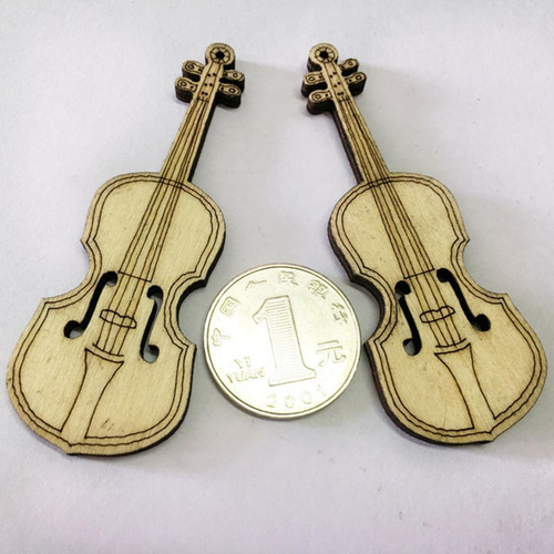 Adornos De Madera Para Tarjetas. 5 Piezas