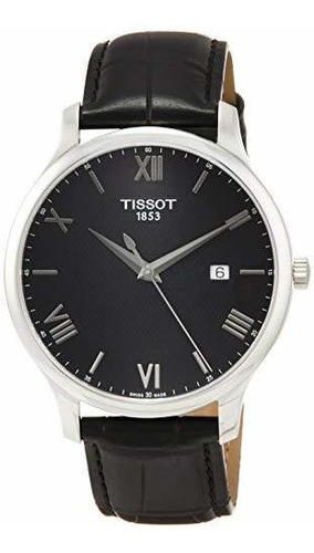 Reloj Tissot 'tradition' Acero Y Cuero Suizo