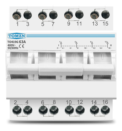 Aislamiento De Transferencia Manual Tomzn To419g 4p 63a Mts