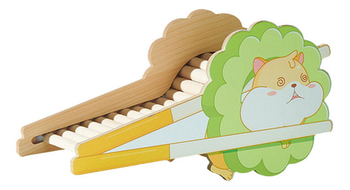 Casa De Madera Para Hámster, Cabaña Para Mascotas Estilo D