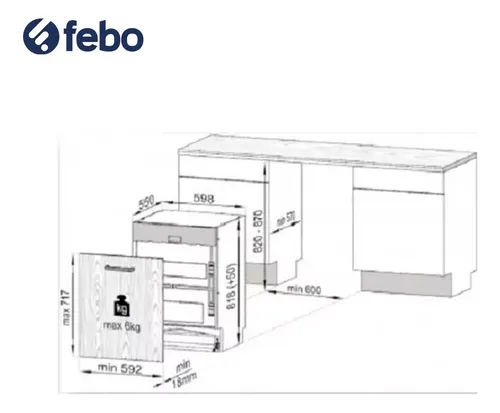 Lavavajillas Panelable 13 Servicios Beko Febo Color Blanco