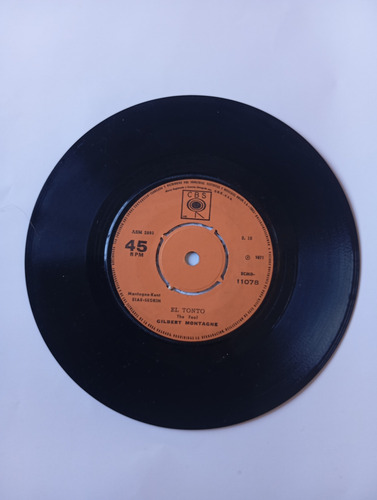 Vinilo Single De Gilbert Montagne --escondido( S99 (Usado)