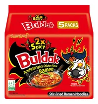 Comprar Ramen De Pollo Picante Fideos Instantáneos 140 Gramos 5 Unid