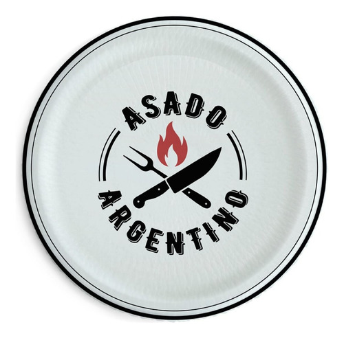 Plato Asado Argentina Cerámica Pettish Online Cg