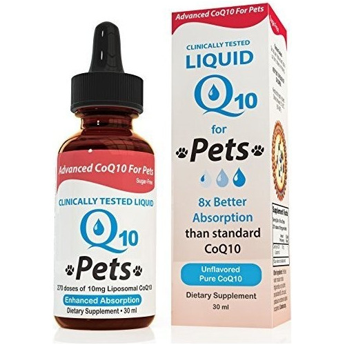 Manténgase Pocillos Admiten Liquido Coq10 Para Mascotas, 30 