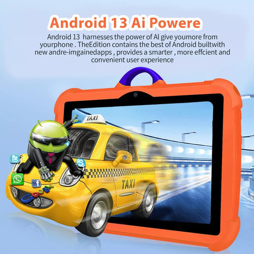 Tablet Bdf 7 Tablet Infantil 4gb+64gb Android 13 Wifi Blueto