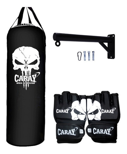 Saco De Boxeo Tula 1 X 30 Punisher+par De Guantes Mma+base