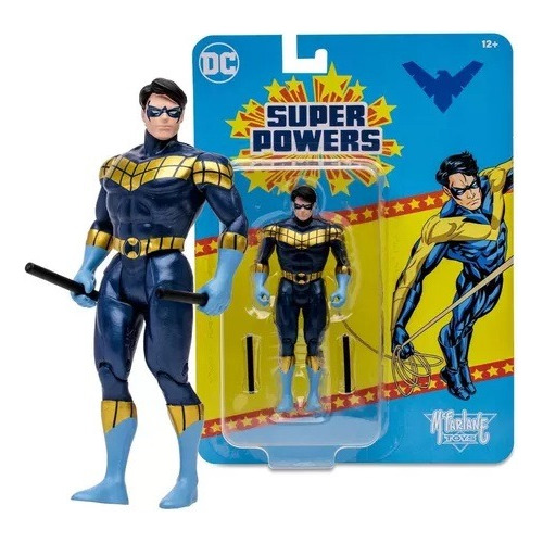 Mcfarlane Dc Super Powers Nightwing Dorado Figura