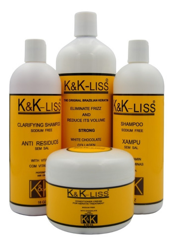 Kit Completo De Keratina Original Brasileña Alisante 100 1l