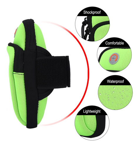 Brazalete Verde Verde Para Hacer Ejercicio Al Aire Libre, Co