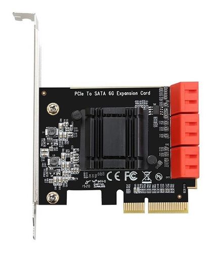 Imagem 3 de 5 de Placa Controladora Pci-e 6x Sata 3 - 6gbps Low Profile Slim